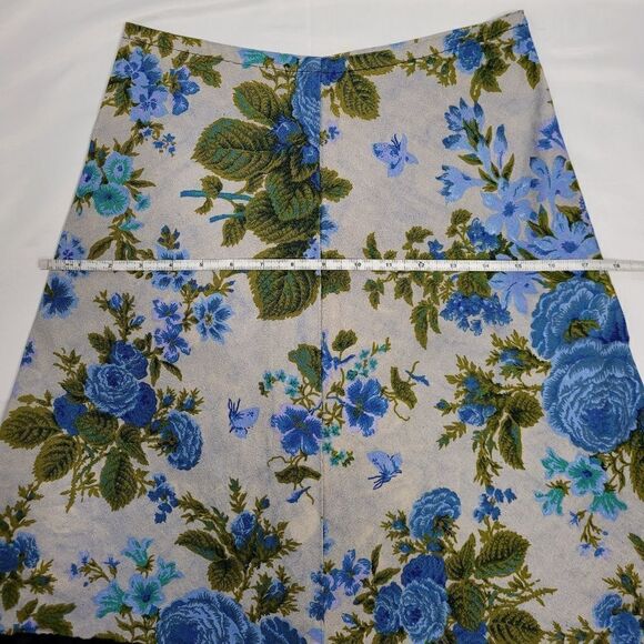 ABANDON SHIP skirt textured tapestry floral rose midi XS - Picture 10 of 12